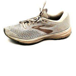 Brooks Revel 2 Womens Sneaker Gray Open Weave Walking Shoe Round Toe‎ Low Top 8